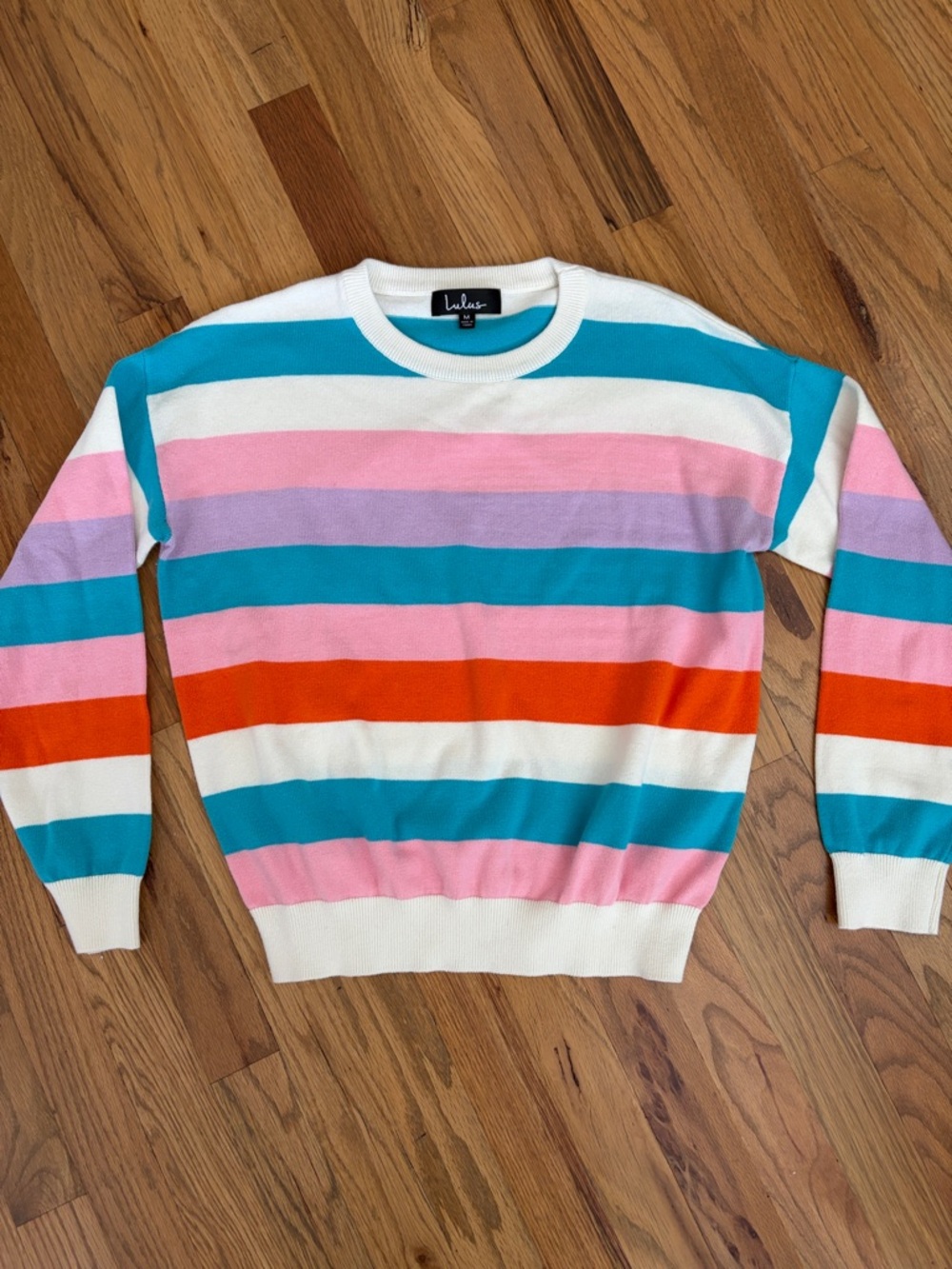 Lulu's Striped Crewneck Sweater M